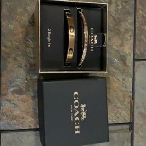 Coach bangle set brand new in box